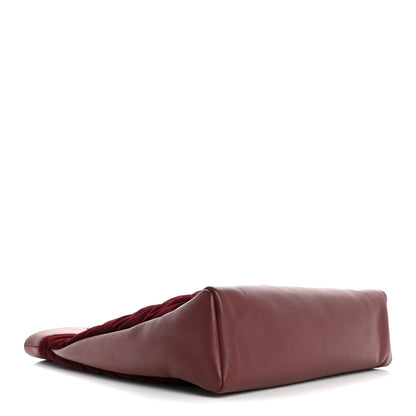 Chanel Velvet Lambskin Quilted Small 31 Shopping Bag Burgundy 4 of 13