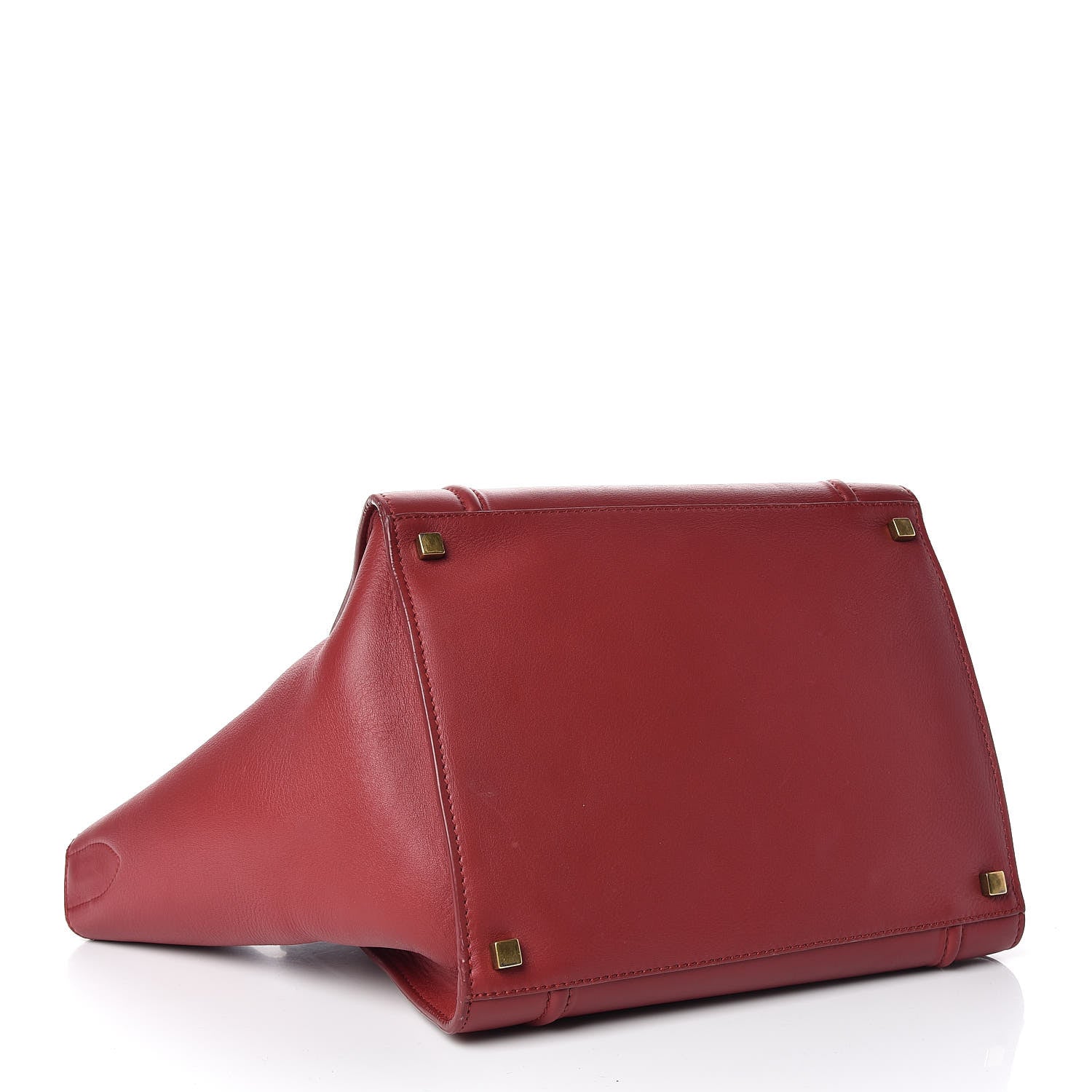 Celine Supple Calfskin Medium Phantom Luggage Red 4 of 17