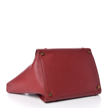 Celine Supple Calfskin Medium Phantom Luggage Red 4 of 17