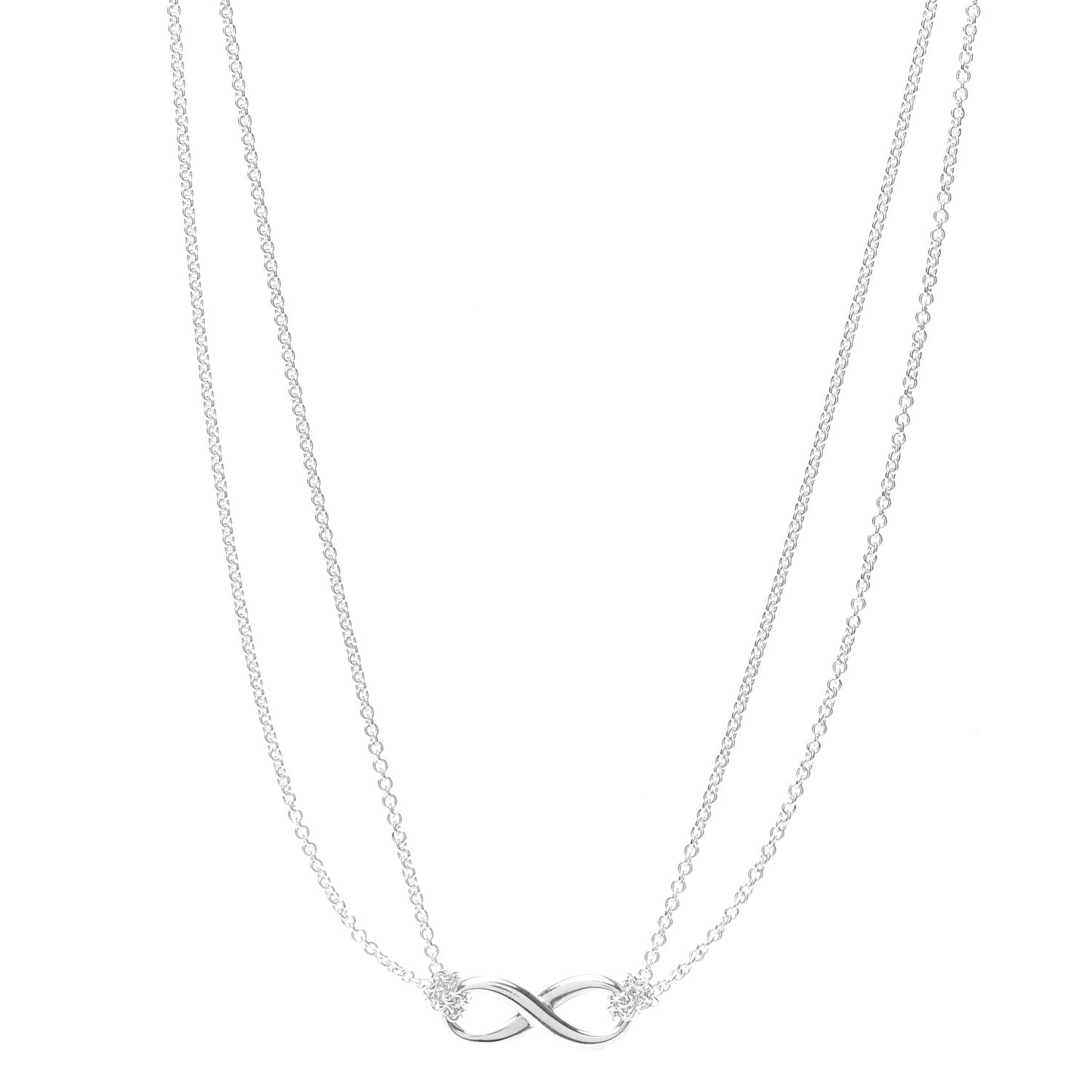 Sterling Silver Infinity Pendant Necklace
