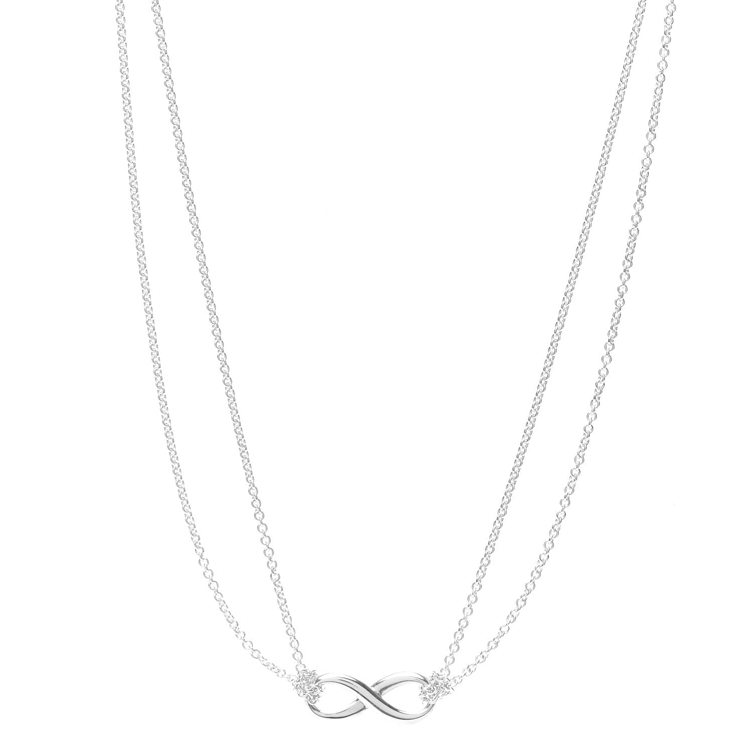 Tiffany Sterling Silver Infinity Pendant Necklace 1 of 6