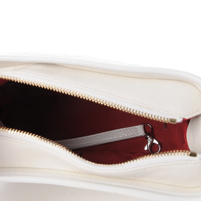 Chanel Aged Calfskin Quilted Small Gabrielle Hobo White 6 of 9