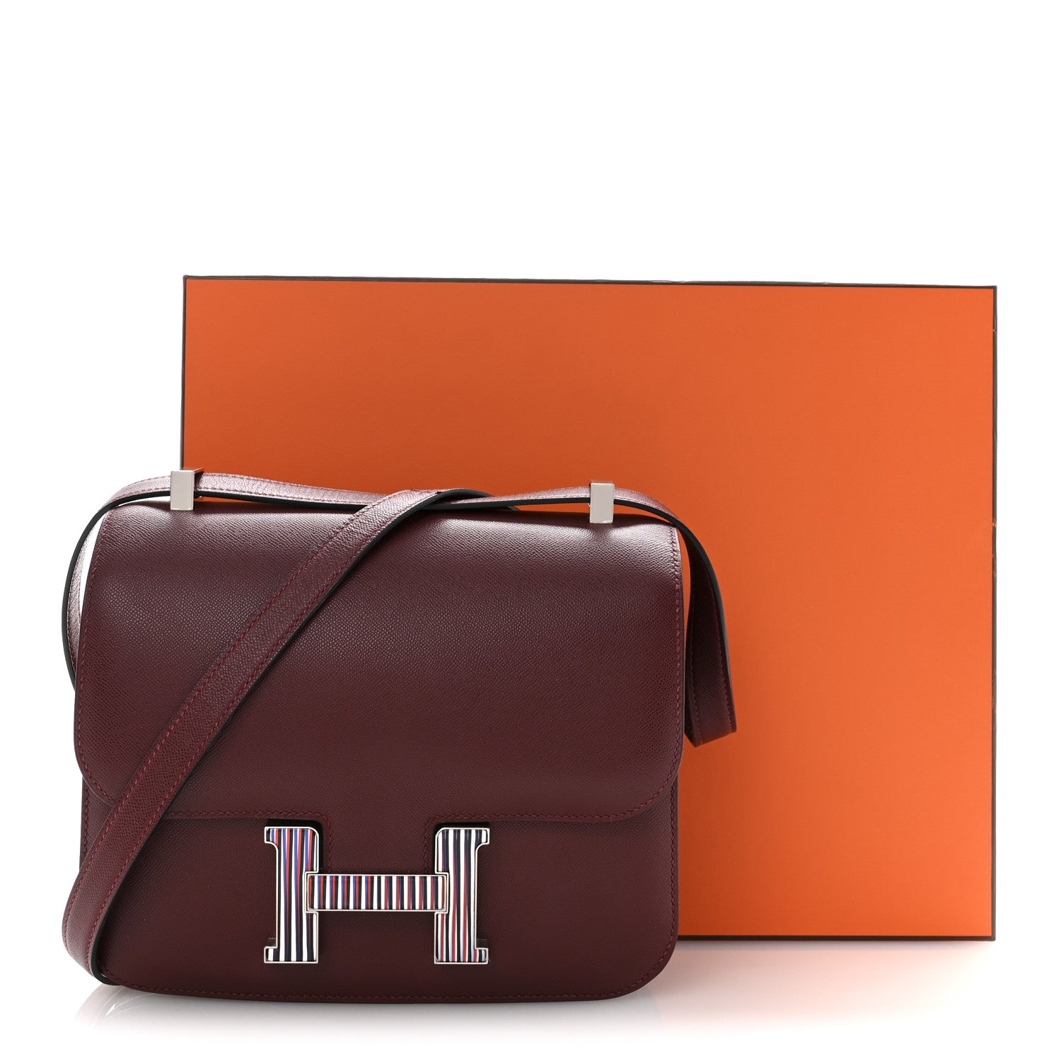 Hermes Grained Monsieur Optique Enamel Constance 24 Rouge H 13 of 13
