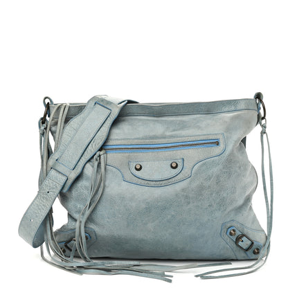 Balenciaga Chevre Classic Hardware Flat Messenger Sky Blue 1 of 12