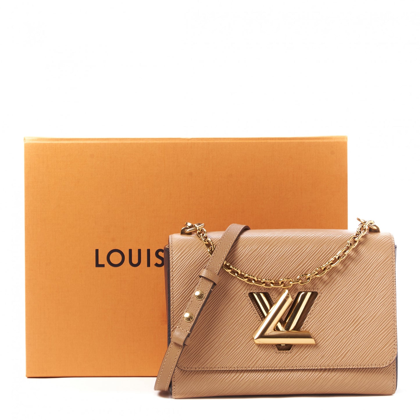 Epi Twist Shoulder Bag MM Camel