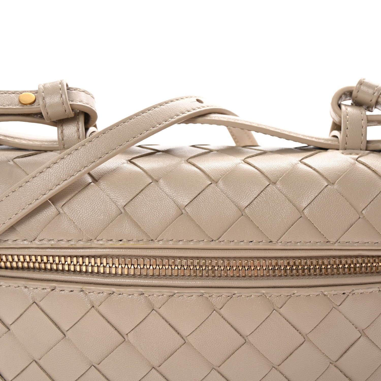 Bottega Veneta Calfskin Intrecciato Bang Bang Vanity Case Ecru 7 of 9