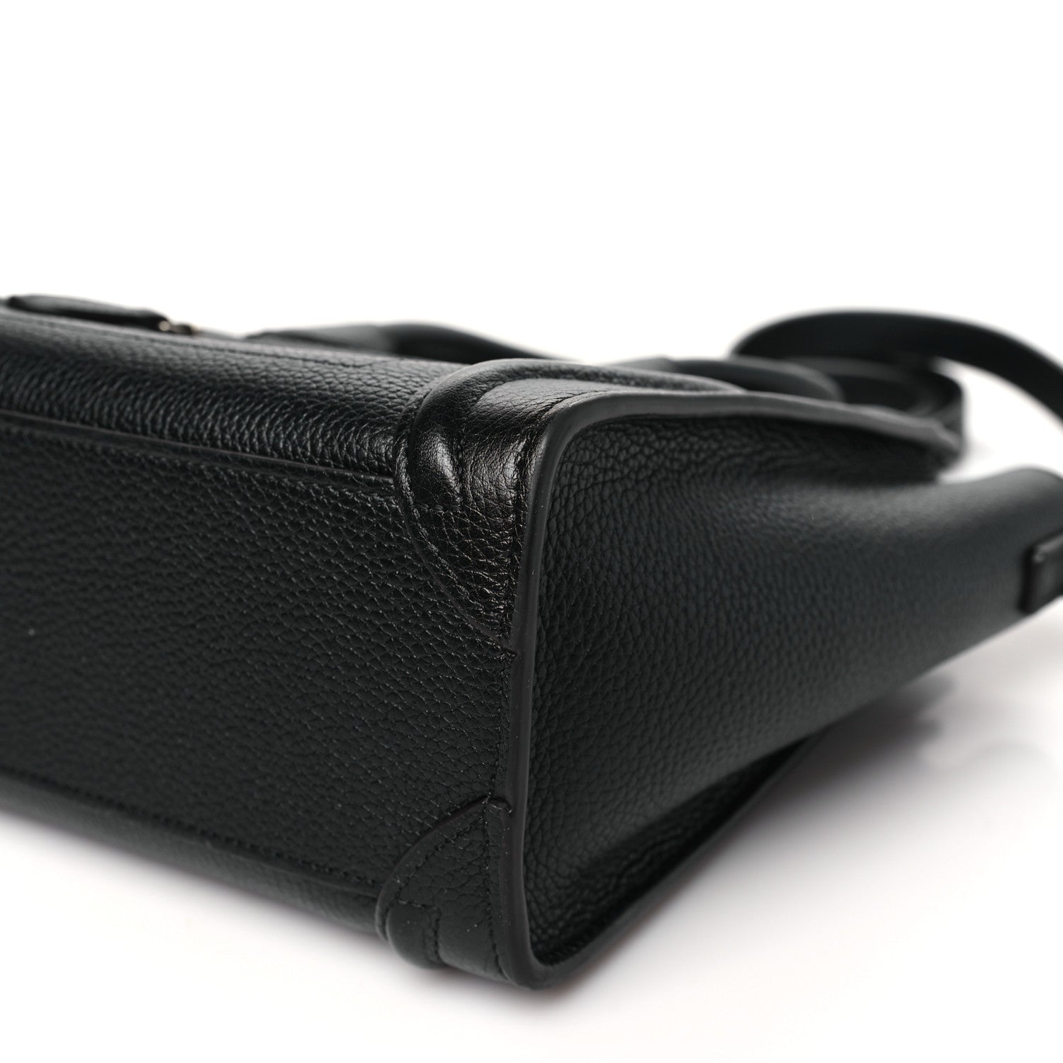 Celine Drummed Calfskin Nano Luggage Black 11 of 11