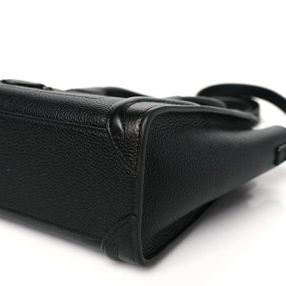 Celine Drummed Calfskin Nano Luggage Black 11 of 11