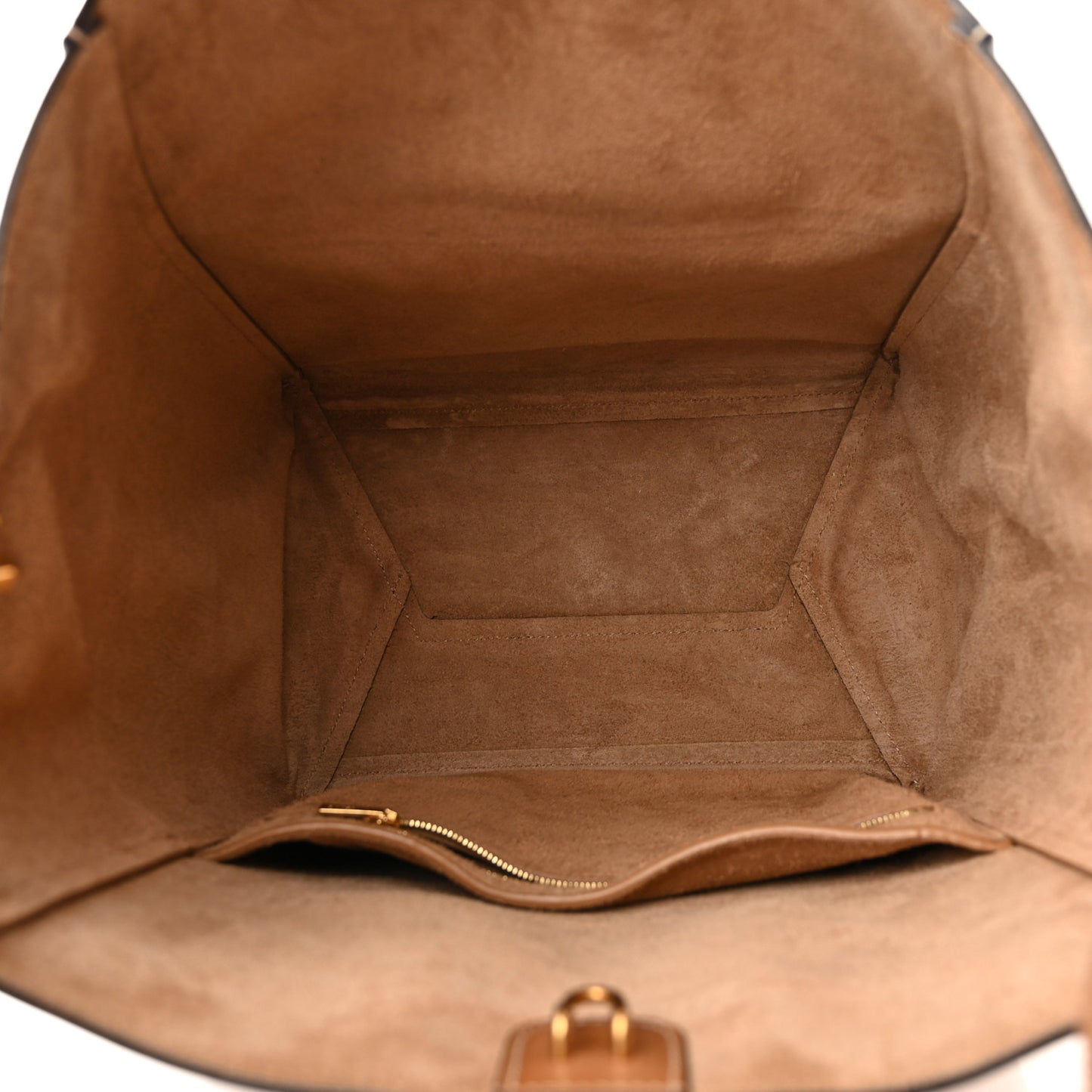Natural Calfskin Sangle Bucket Bag Light Camel
