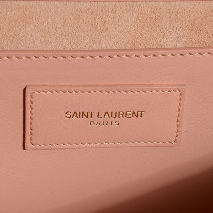 Saint Laurent Calfskin Classic Monogram Clutch Blush 7 of 8