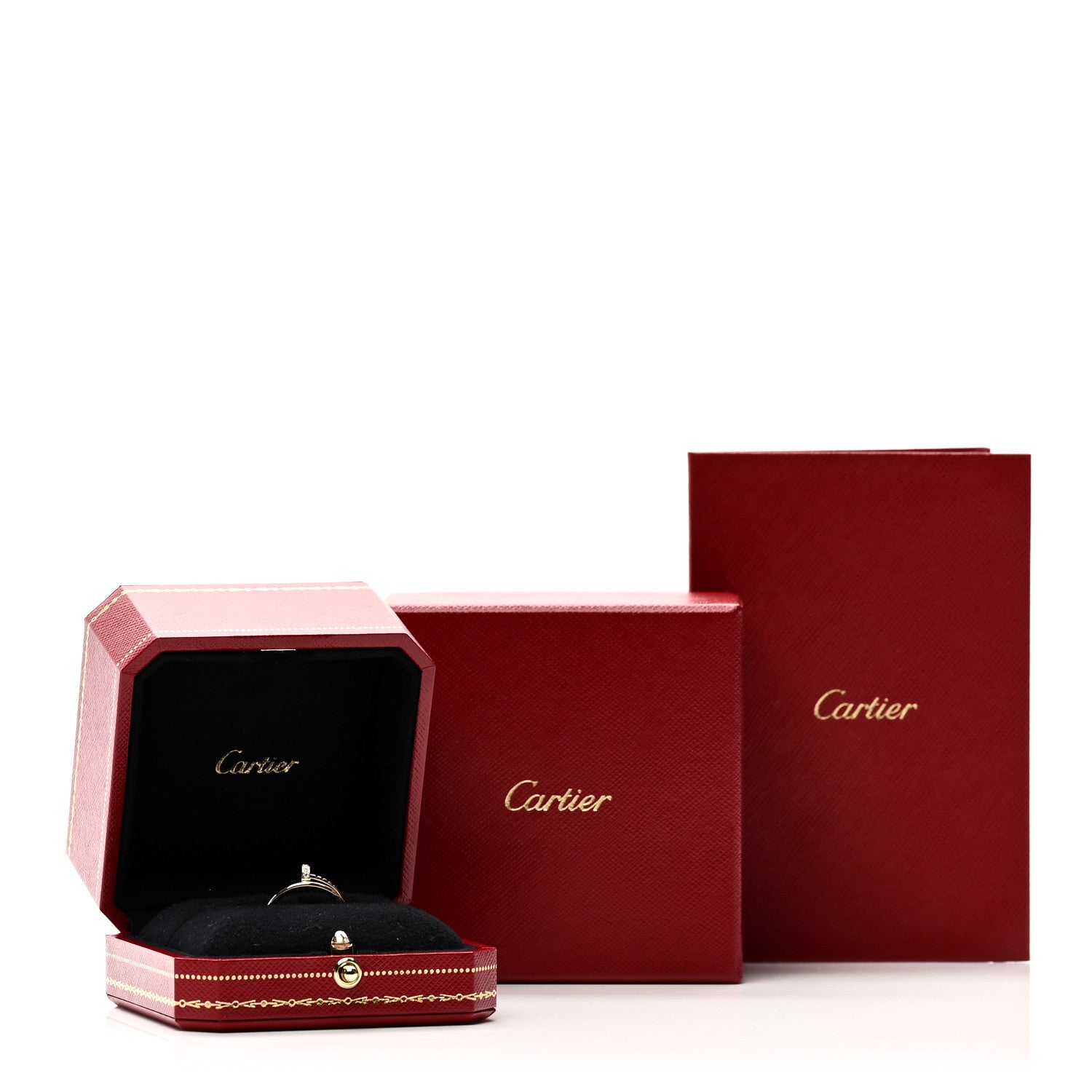 Cartier 18K Yellow Gold Diamond Small Juste Un Clou Ring 58 8.25 48/4.5 5 of 5