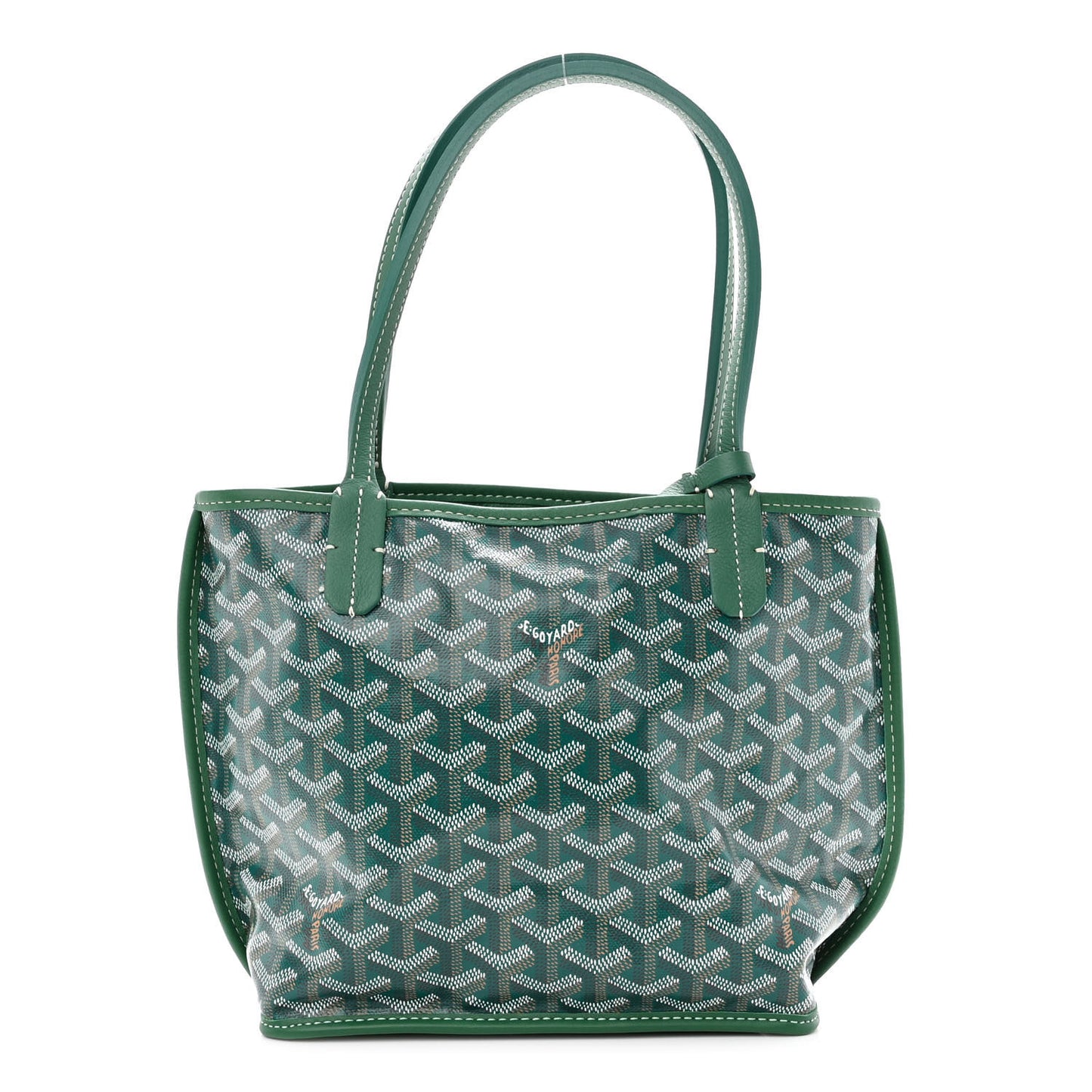 Goyardine Reversible Mini Anjou Green