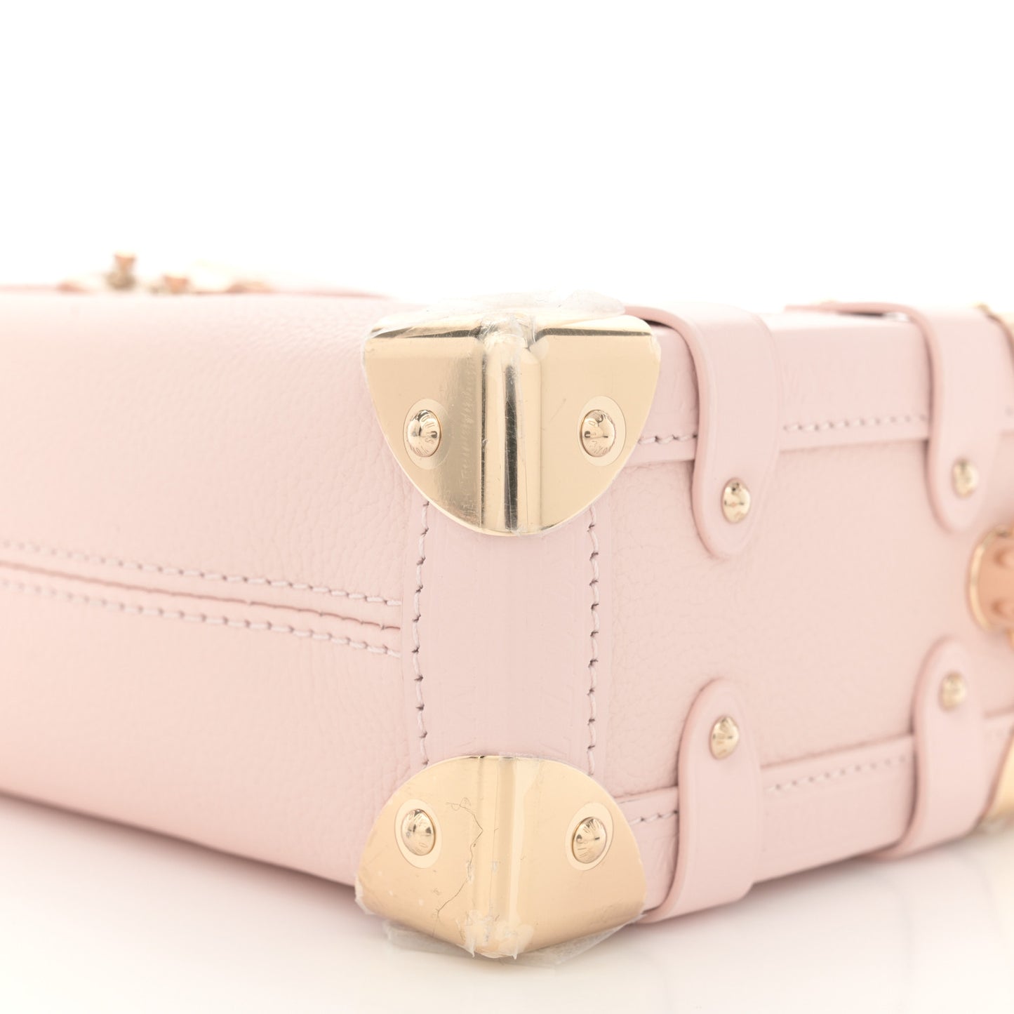 Calfskin Side Trunk PM Pink Pearl