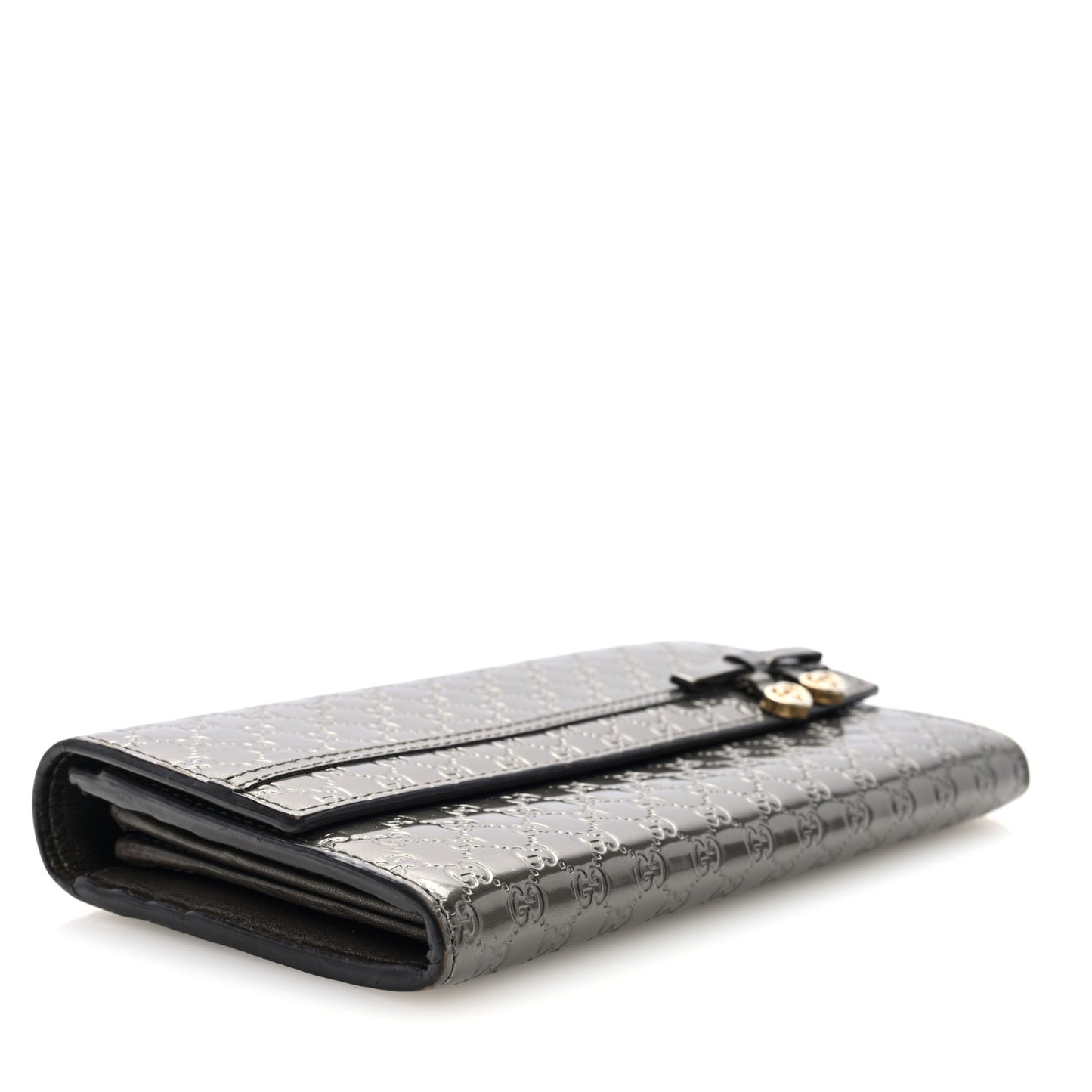 Shine Microguccissima Candy Continental Wallet Silver