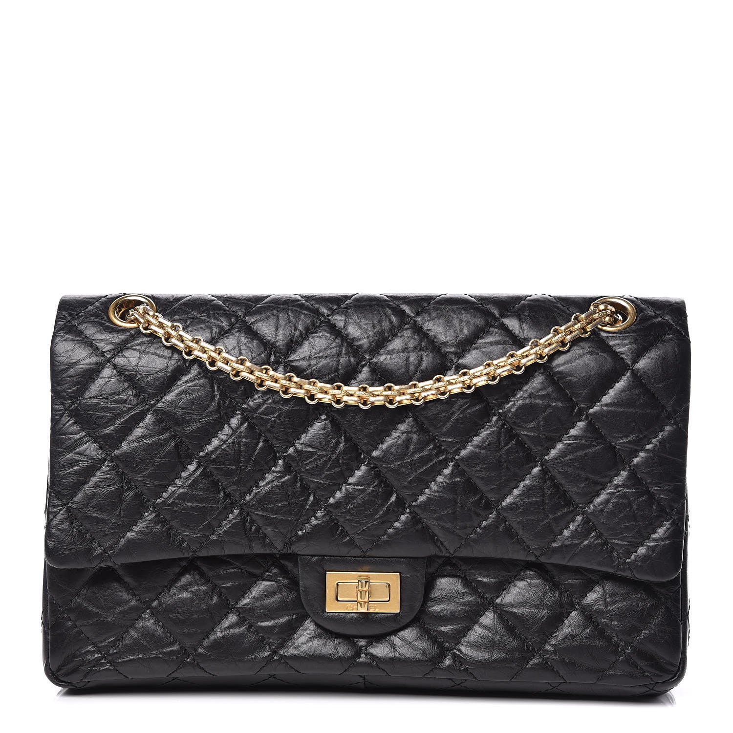 Chanel Aged Calfskin Quilted 2.55 Reissue 226 Flap Black 1 of 9
