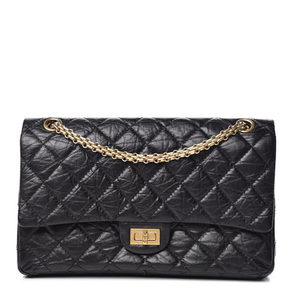 Chanel Aged Calfskin Quilted 2.55 Reissue 226 Flap Black 1 of 9