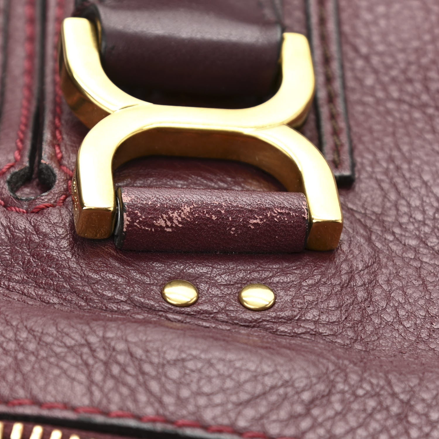 Chloe Calfskin Medium Marcie Satchel Dark Velvet 10 of 11