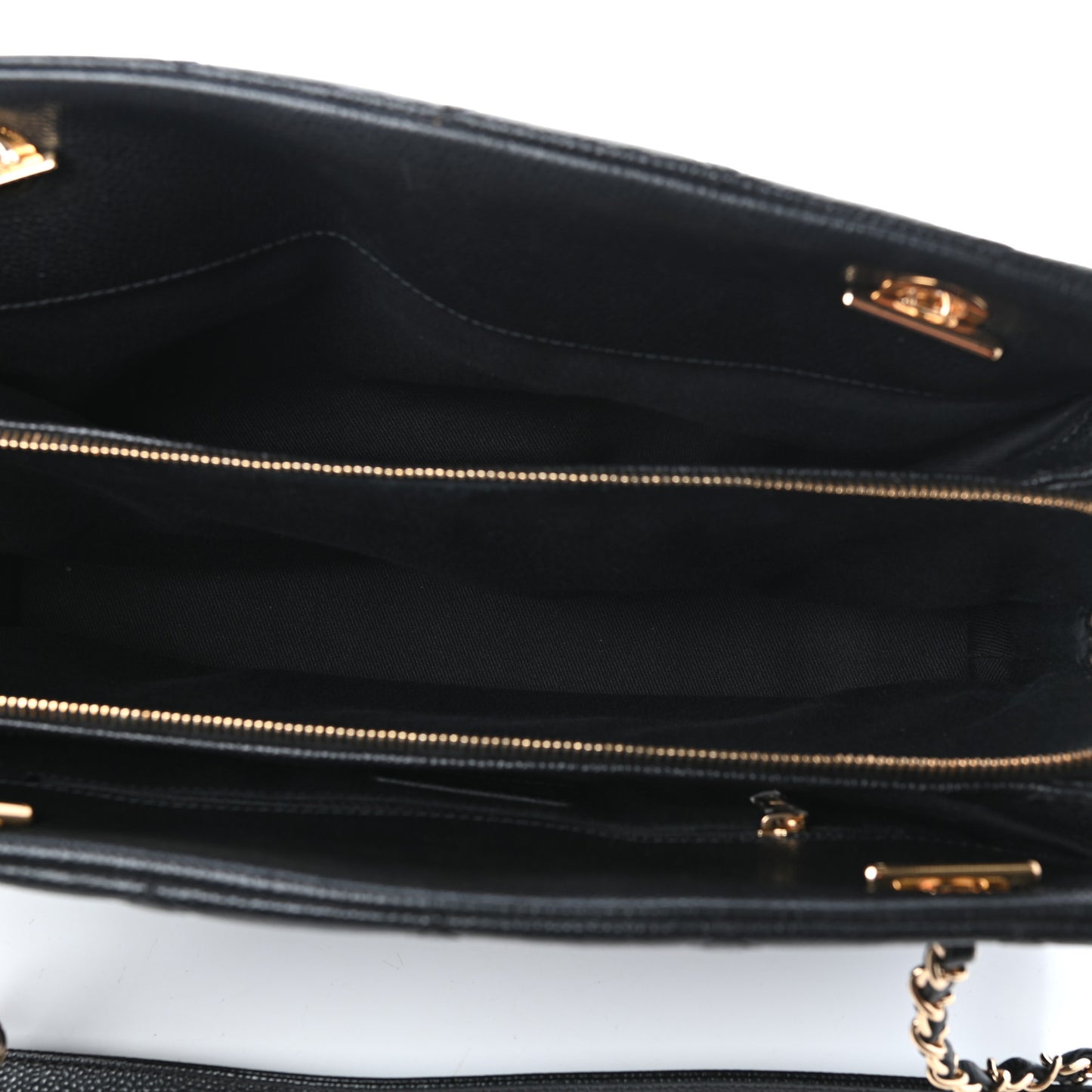 Caviar Quilted CC Timeless Tote Black