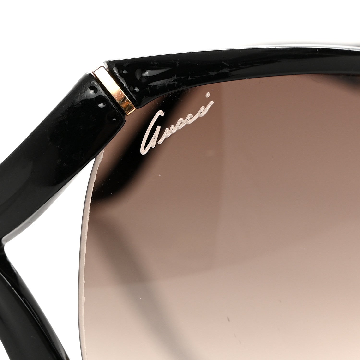 Gucci Oversized Oval Bamboo Sunglasses 3508/S Brown 7 of 7