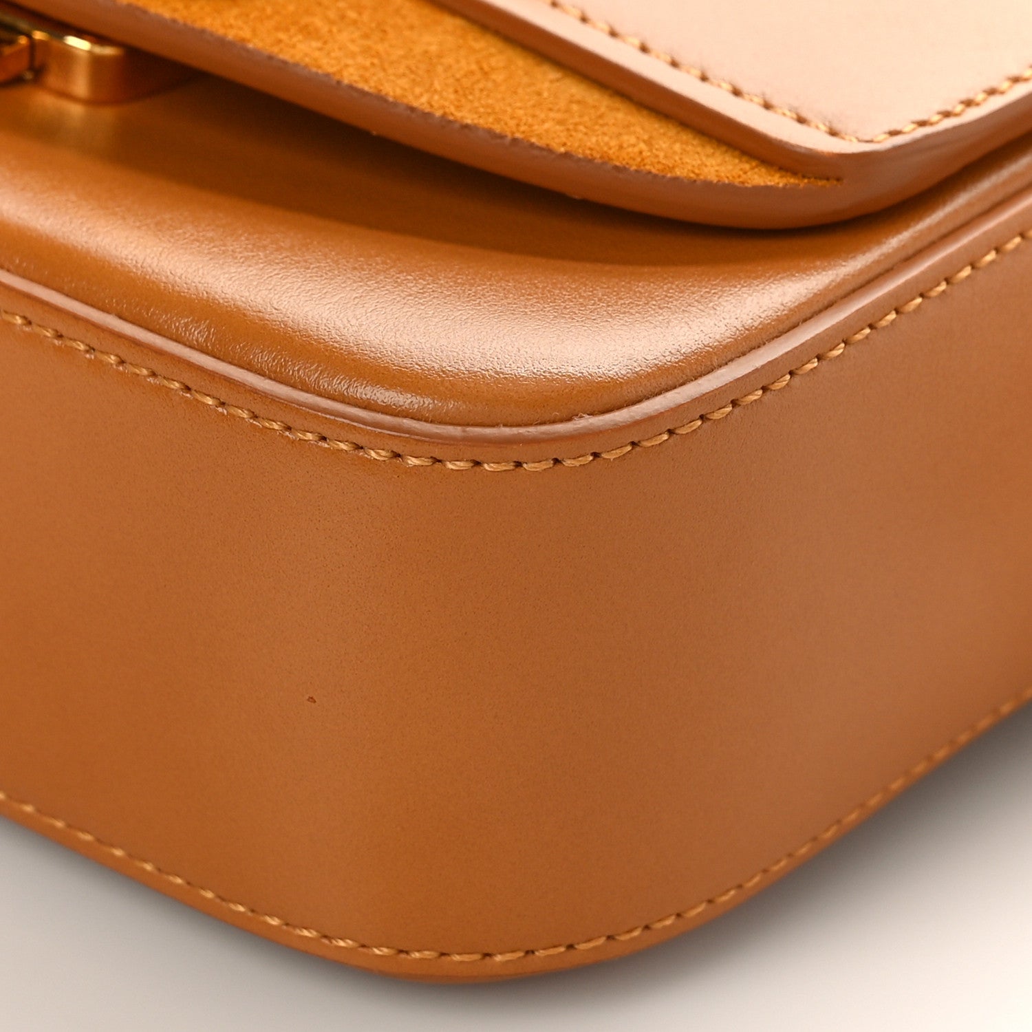 Chloe Calfskin Mini C Double Carry Autumnal Brown 8 of 8