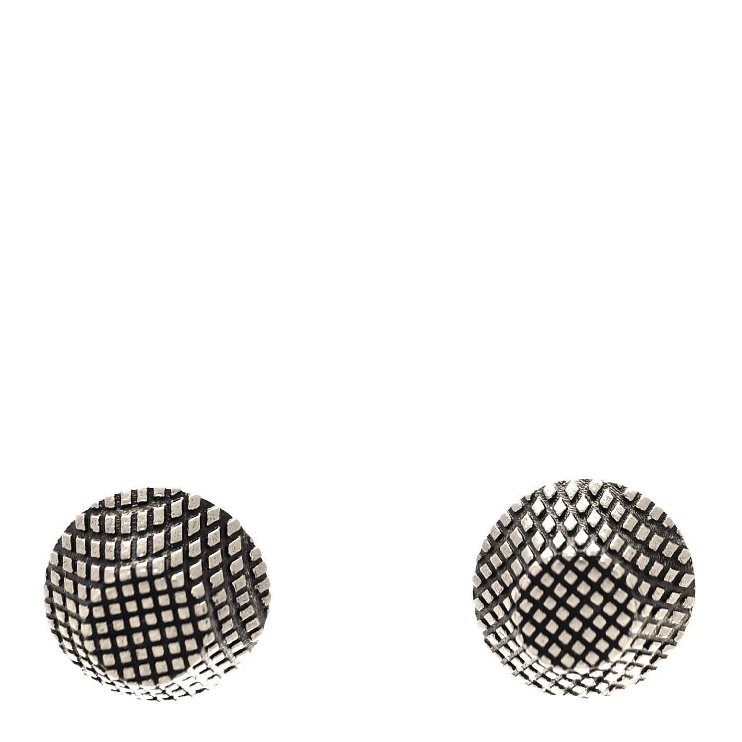 Balenciaga Cagole Stud Earrings Antique Silver 1 of 5