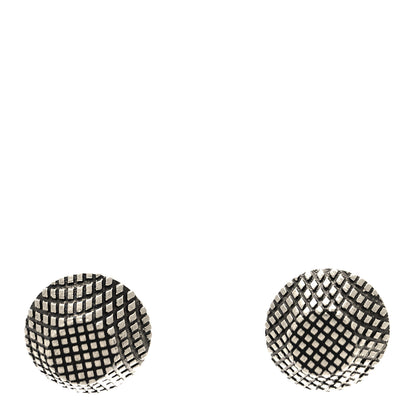 Balenciaga Cagole Stud Earrings Antique Silver 1 of 5