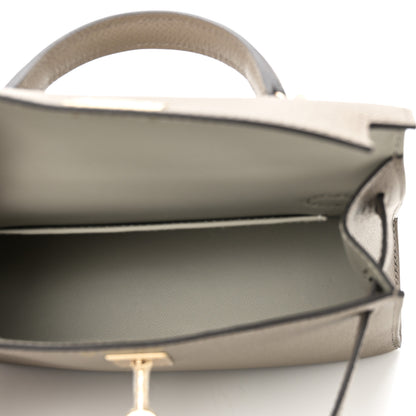 Hermes Epsom Horseshoe Mini Kelly Sellier 20 Gris Tourterelle Gris Perle 5 of 10