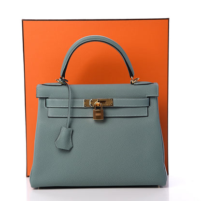 Hermes Togo Kelly Retourne 28 Ciel 10 of 10
