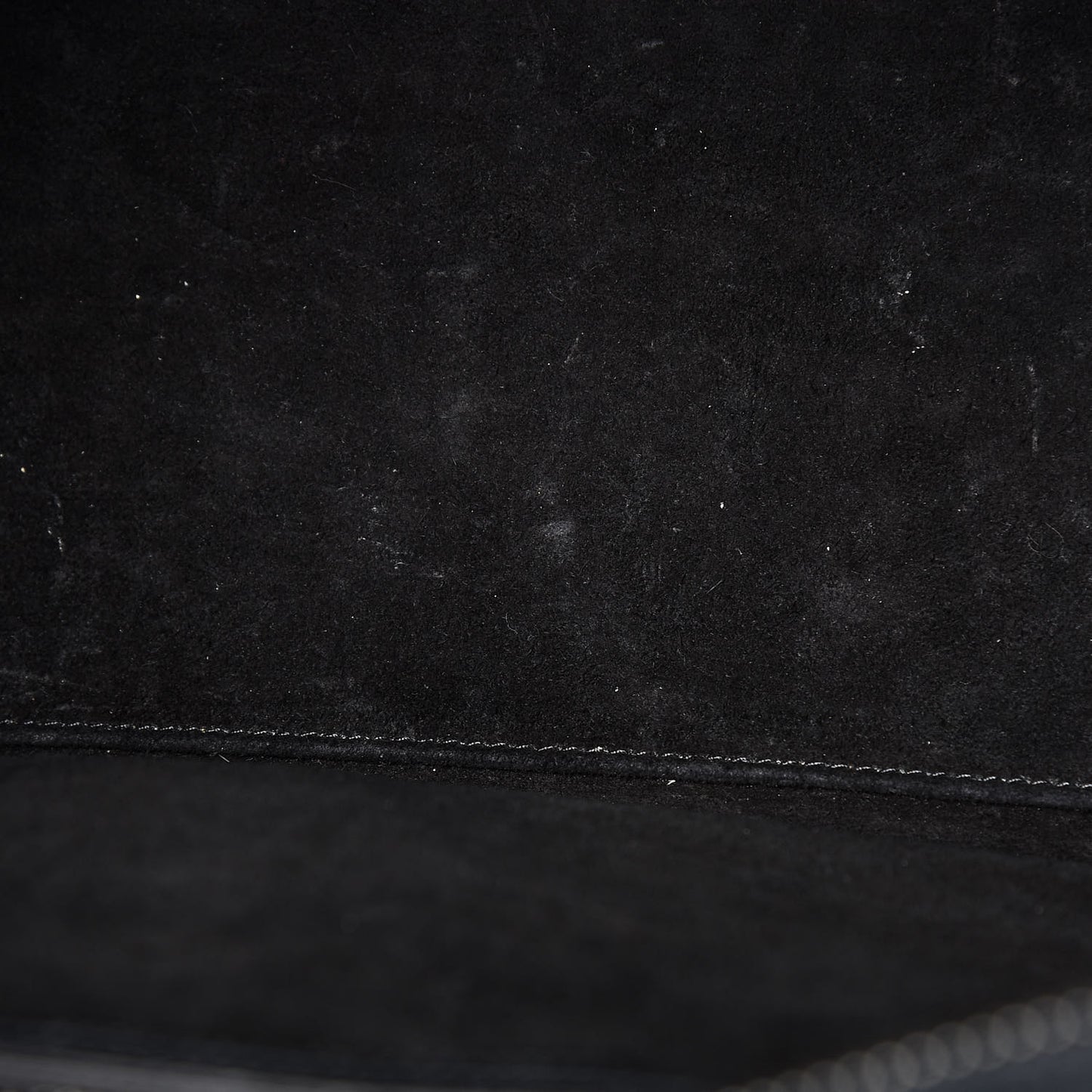 Drummed Calfskin Micro Luggage Black