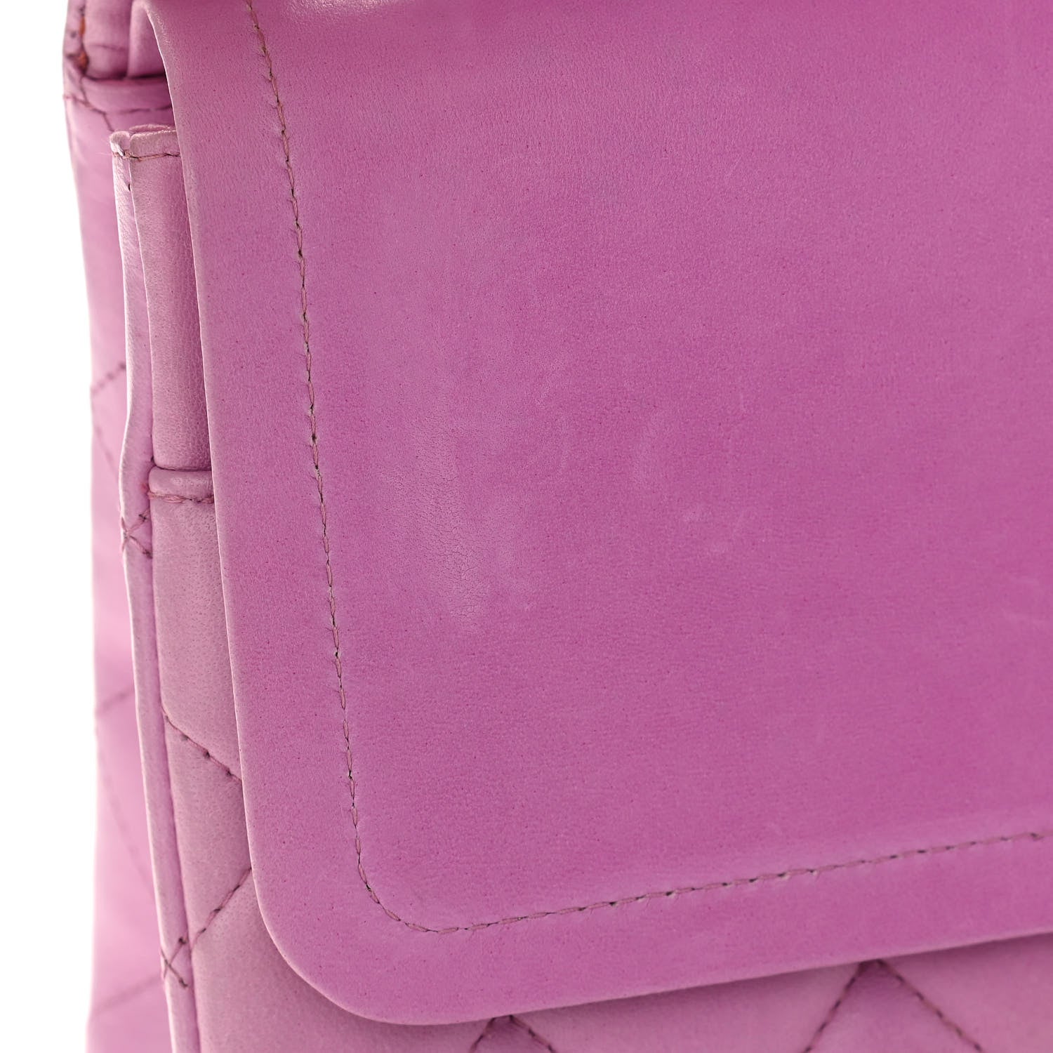 Chanel Lambskin Quilted Jumbo Double Flap Light Purple 10 of 11
