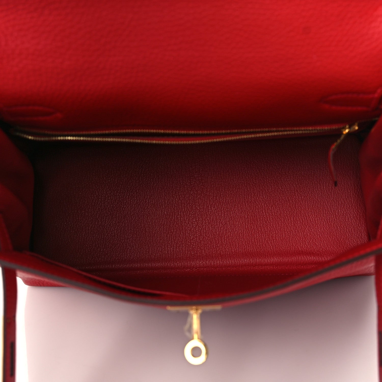 Hermes Taurillon Clemence Kelly Retourne 28 Rouge Casaque 5 of 10