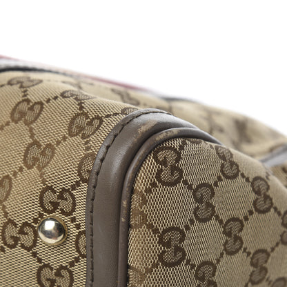 Gucci Monogram Vintage Web Medium Boston Maple Brown 12 of 14