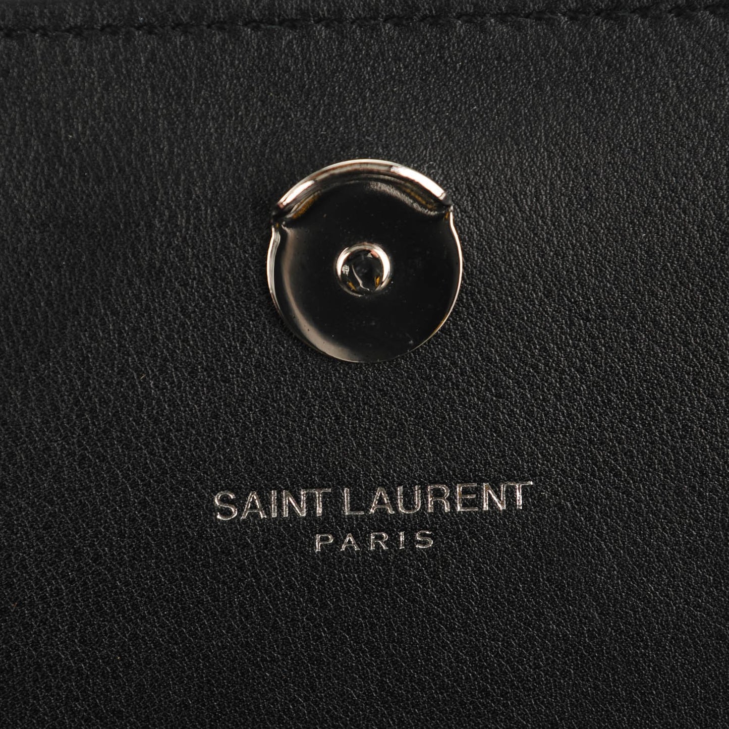 Calfskin Embellished Medium Monogram Kate Satchel Black