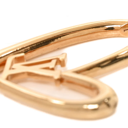 Louis Vuitton Metal Fall In Love Hoop Earrings GM Gold 4 of 4