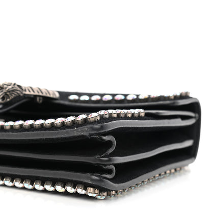 Gucci Suede Crystal Small Dionysus Shoulder Bag Black 10 of 11