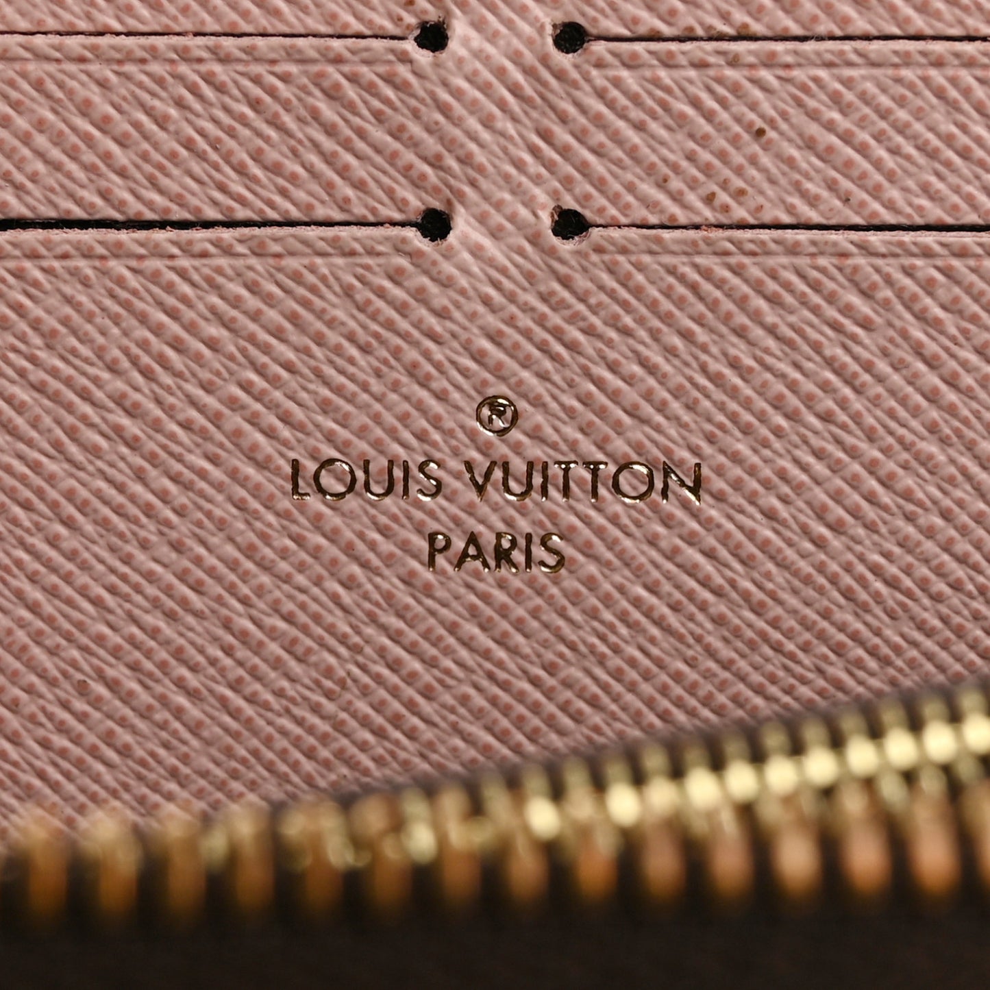 Monogram Clemence Wallet Rose Ballerine