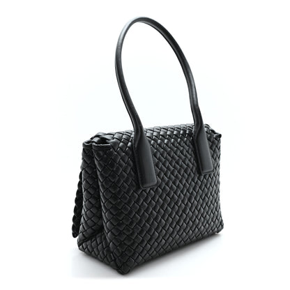 Bottega Veneta Nappa Intrecciato Patti Top Handle Bag Black 3 of 10