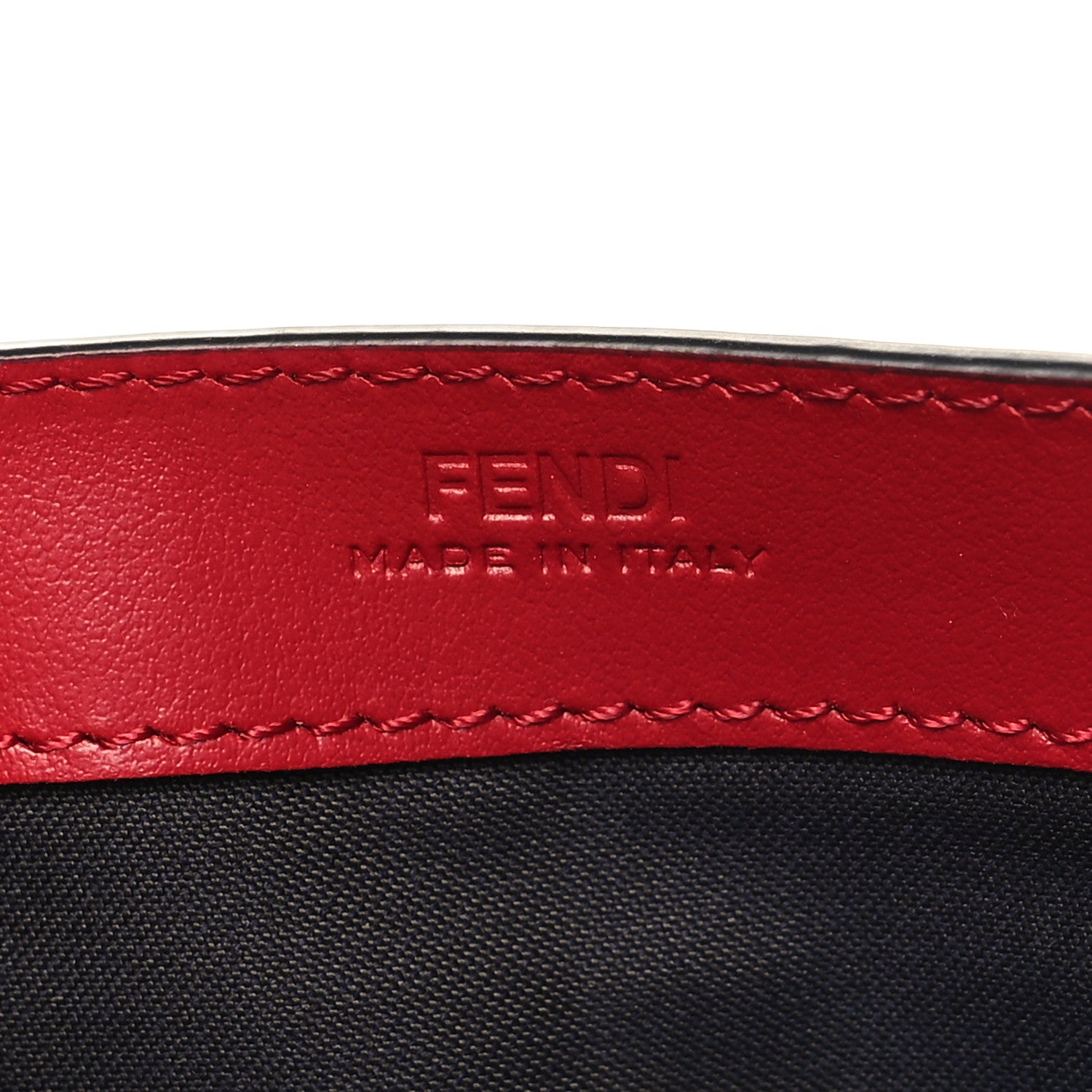 Fendi Vitello Cruise F is Fendi Bi-Color FF 1974 Embossed Continental Envelope Wallet Maya Black Fragola 6 of 9