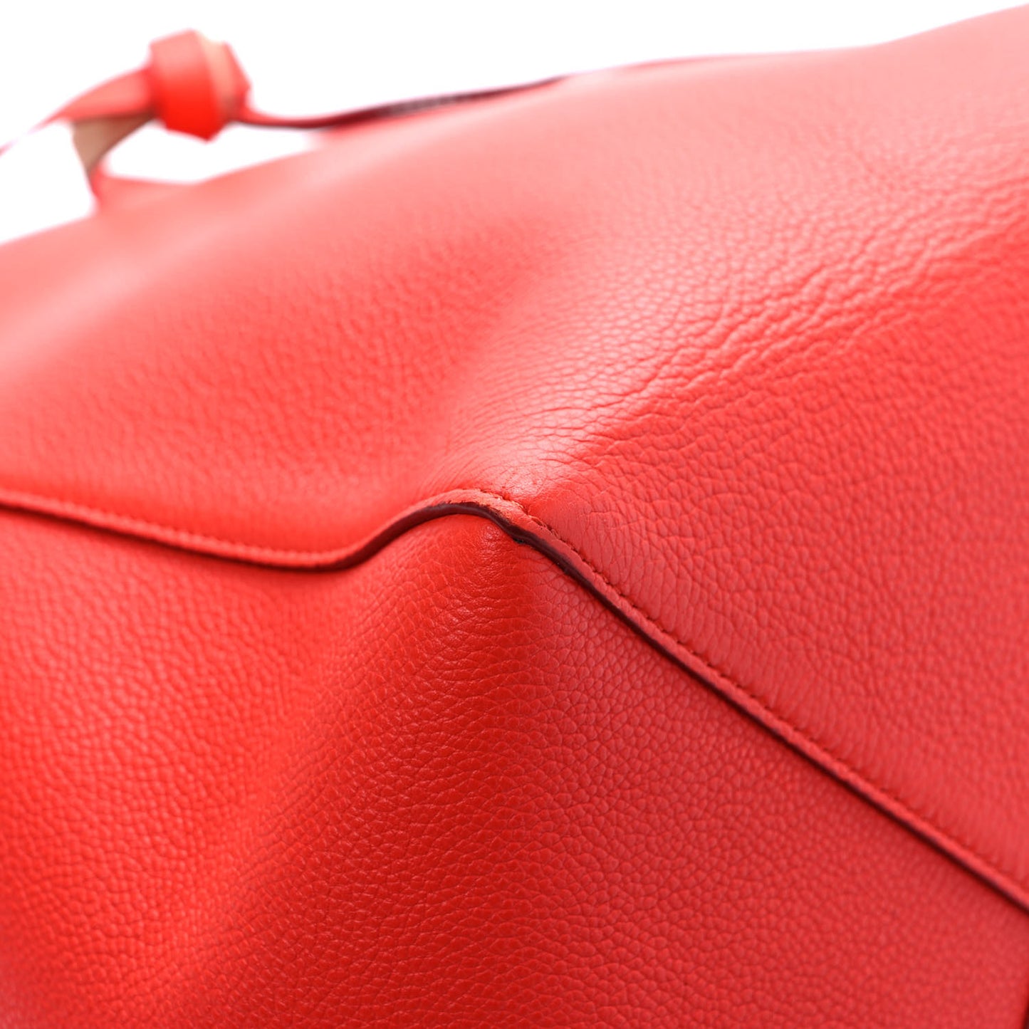 Soft Grained Calfskin Medium Belt Cabas Phantom Vermillion