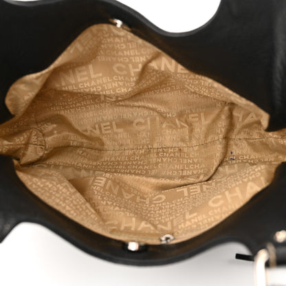 Chanel Grained Calfskin Tassel Hobo Black 5 of 15