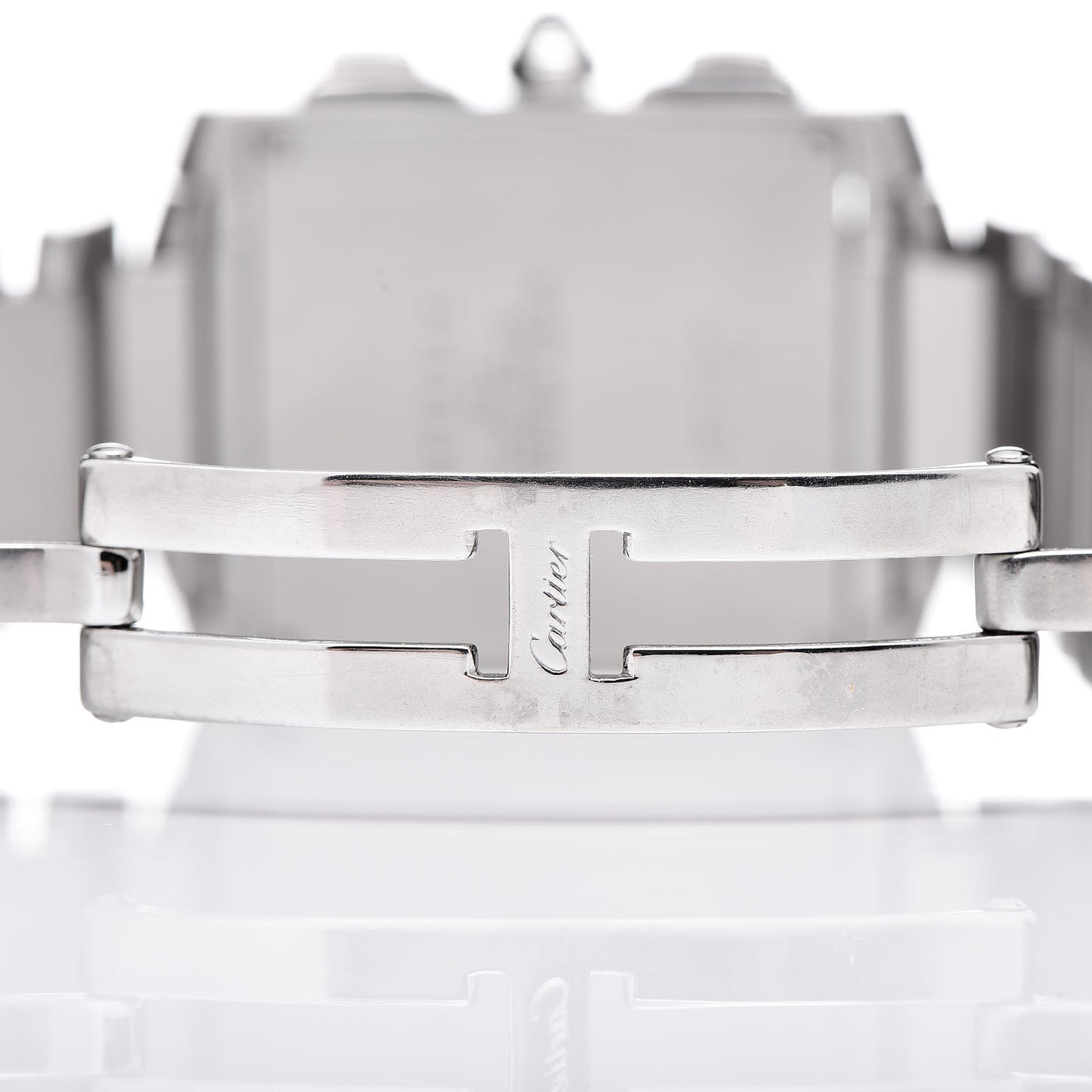 Stainless Steel 28mm Tank Francaise Chrono Reflex Quartz Watch