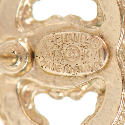 Chanel Crystal Mini CC Earrings Gold 4 of 4