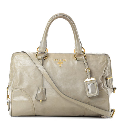 Prada Vitello Shine Shopping Satchel Cammeo 1 of 17