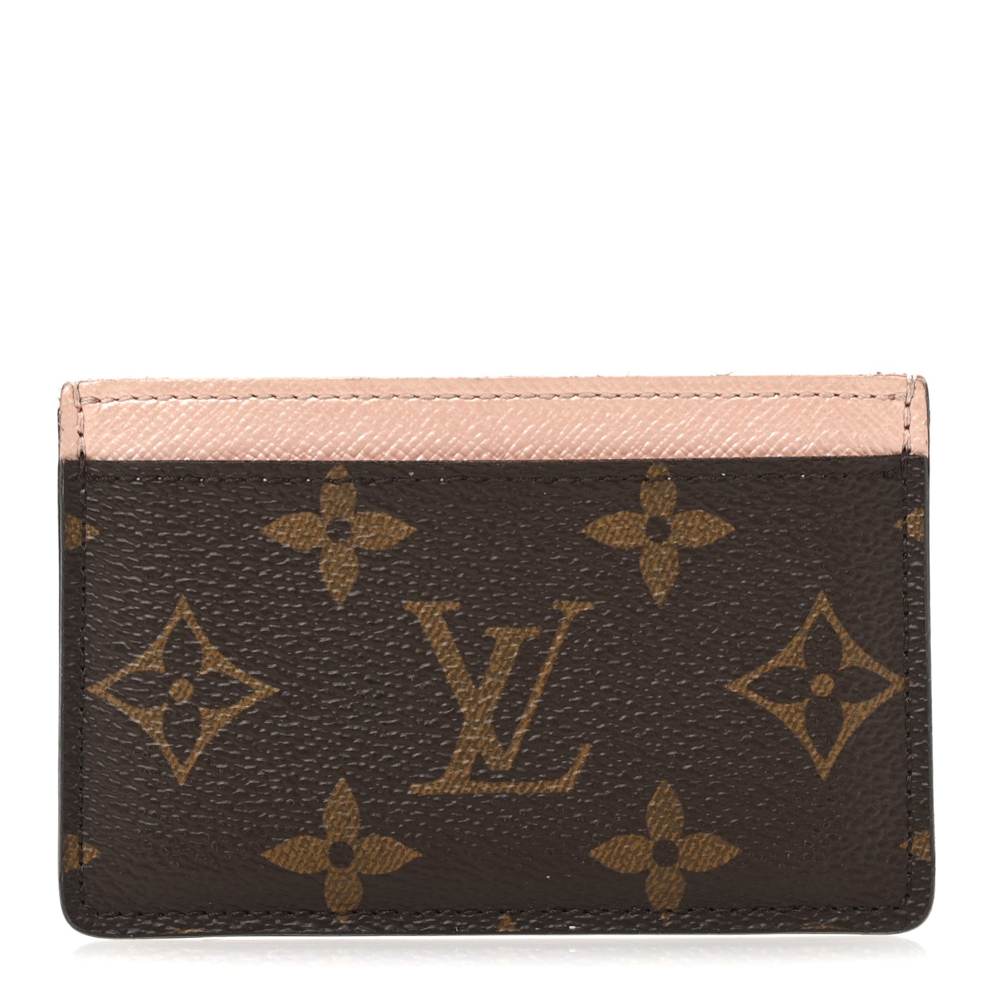 Monogram Card Holder Rose Nacre