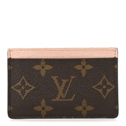Louis Vuitton Monogram Card Holder Rose Nacre 1 of 9