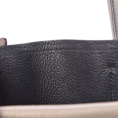 Prada Vitello Daino Small Double Bag Argilla Black 9 of 23