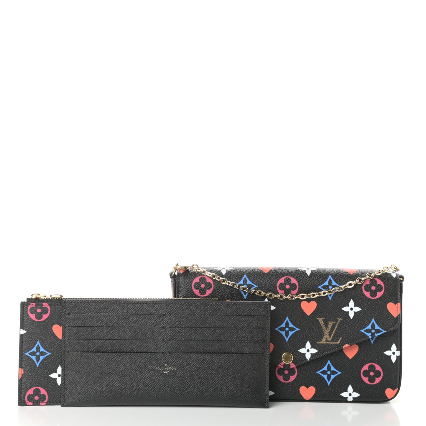 Game On Felicie Chain Wallet Black