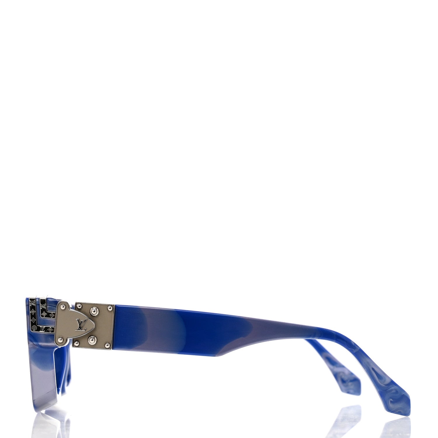 Louis Vuitton Acetate 1.1 Millionaires Sunglasses Z1560E Blue Marble 3 of 8