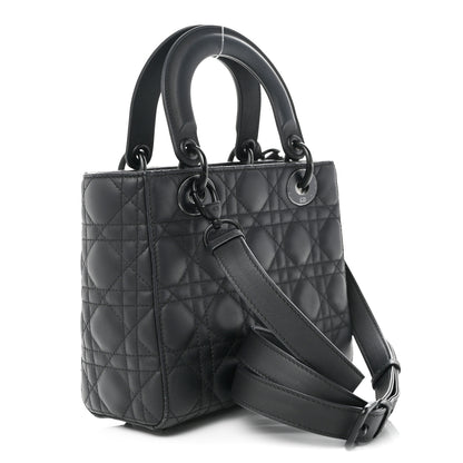 Christian Dior Ultra Matte Calfskin Cannage Small My ABCDior Lady Dior Black 3 of 10