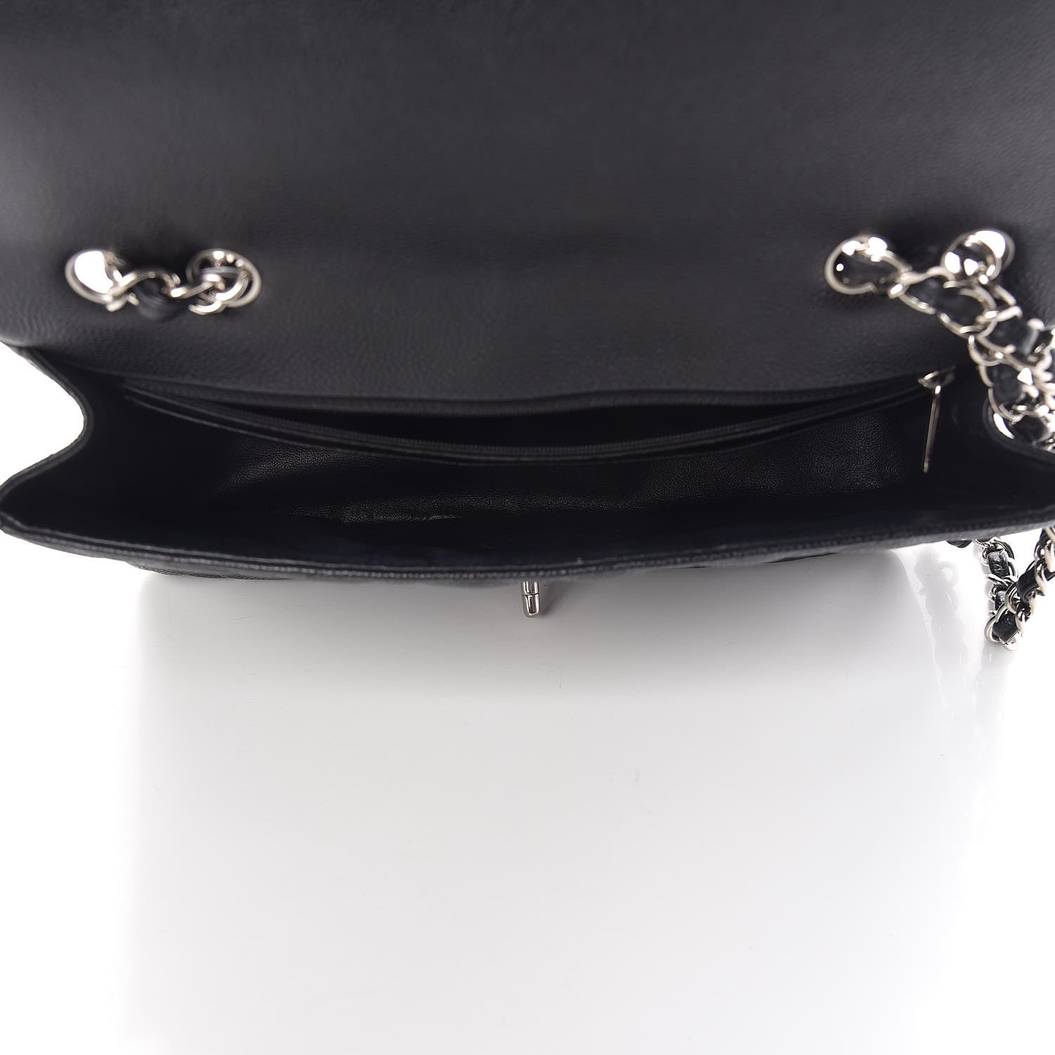 Chanel Caviar Quilted Jumbo Single Flap Black 7 of 10